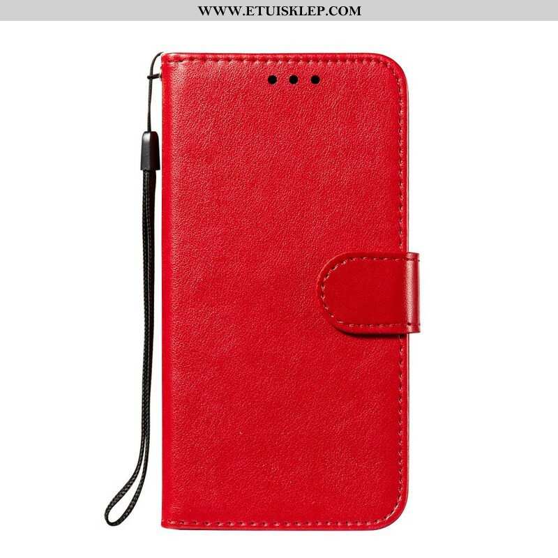 Etui Folio do Samsung Galaxy S21 FE z Łańcuch Solid Color Series Strappy